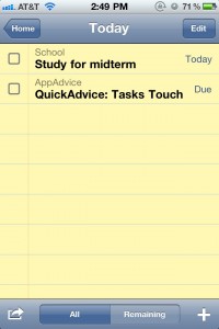 Tasks Touch by Idea Division screenshot